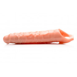 adult sex toy Size Matters 3 Inch Flesh Penis Extender SleeveSex Toys > Sex Toys For Men > Penis ExtendersRaspberry Rebel