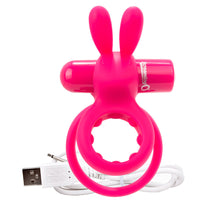 Load image into Gallery viewer, adult sex toy Screaming O O Hare Rechargeable Rabbit Cock RingBranded Toys &gt; Screaming ORaspberry Rebel
