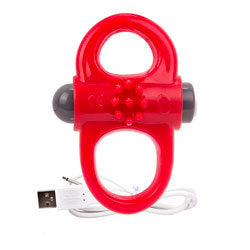 adult sex toy Screaming O Yoga Rechargeable Reversible Cock RingBranded Toys > Screaming ORaspberry Rebel