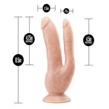 Load image into Gallery viewer, adult sex toy Dr. Skin Dual 8 Inch Dual Penetrating Dildo With Suction Cup&gt; Sex Toys For Ladies &gt; Duo PenetratorRaspberry Rebel
