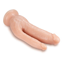 Load image into Gallery viewer, adult sex toy Dr. Skin Dual 8 Inch Dual Penetrating Dildo With Suction Cup&gt; Sex Toys For Ladies &gt; Duo PenetratorRaspberry Rebel
