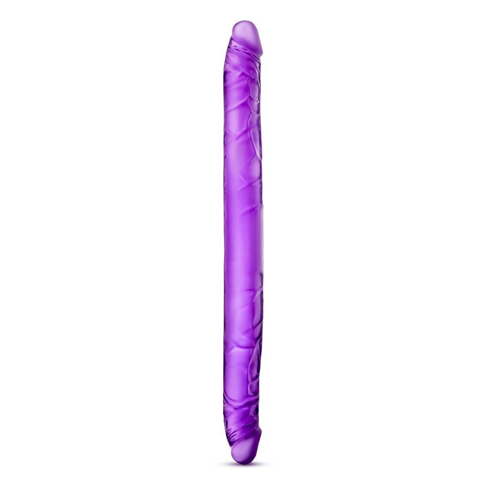 adult sex toy B Yours 16 Inch Purple Double Dildo> Realistic Dildos and Vibes > Double DildosRaspberry Rebel