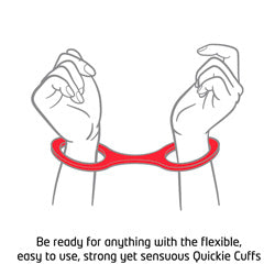 adult sex toy Quickie Cuffs Large Red Ankle Or Wrist CuffsBondage Gear > RestraintsRaspberry Rebel