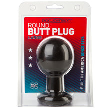 Load image into Gallery viewer, adult sex toy Round Large Black Butt PlugAnal Range &gt; Butt PlugsRaspberry Rebel
