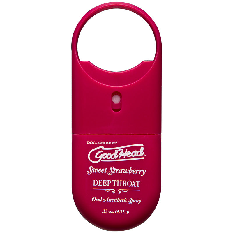 adult sex toy Good Head Deep Throat To Go Oral Anesthetic Spray StrawberryRelaxation Zone > Flavoured Lubricants and OilsRaspberry Rebel