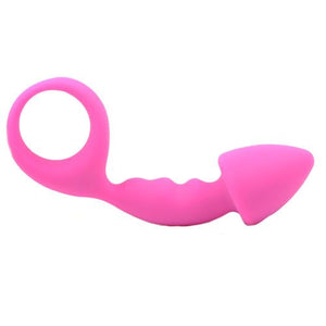 adult sex toy Pink Silicone Curved Comfort Butt Plug> Anal Range > Butt PlugsRaspberry Rebel