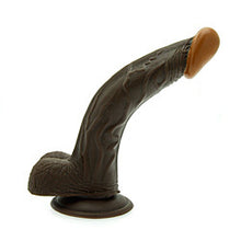 Load image into Gallery viewer, adult sex toy Curved Passion 7.5 Inch Dong BrownSex Toys &gt; Realistic Dildos and Vibes &gt; Realistic DildosRaspberry Rebel

