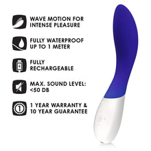 Load image into Gallery viewer, adult sex toy Lelo Mona Wave Midnight Blue Vibrator&gt; Sex Toys For Ladies &gt; G-Spot VibratorsRaspberry Rebel
