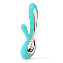 Load image into Gallery viewer, adult sex toy Lelo Soraya 2 Dual Rabbit Vibrator Aqua&gt; Sex Toys For Ladies &gt; Vibrators With Clit StimsRaspberry Rebel
