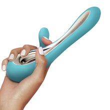 Load image into Gallery viewer, adult sex toy Lelo Soraya 2 Dual Rabbit Vibrator Aqua&gt; Sex Toys For Ladies &gt; Vibrators With Clit StimsRaspberry Rebel
