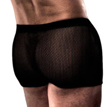 Load image into Gallery viewer, adult sex toy Passion Fishnet Boxer ShortsClothes &gt; Sexy Briefs &gt; MaleRaspberry Rebel
