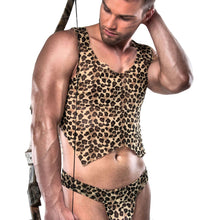 Load image into Gallery viewer, adult sex toy Passion Animal Print Top And PouchClothes &gt; Sexy Briefs &gt; MaleRaspberry Rebel
