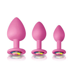 adult sex toy Glams Pink Spades Anal Trainer KitAnal Range > Butt PlugsRaspberry Rebel