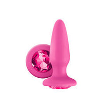 Load image into Gallery viewer, adult sex toy Glams Silicone Rainbow Gem Butt Plug PinkAnal Range &gt; Butt PlugsRaspberry Rebel
