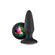 Load image into Gallery viewer, adult sex toy Glams Silicone Rainbow Gem Butt Plug BlackAnal Range &gt; Butt PlugsRaspberry Rebel
