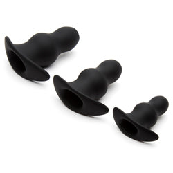 adult sex toy Renegade Peekers Trainer Hollow Butt Plug KitAnal Range > Tunnel and StretchersRaspberry Rebel