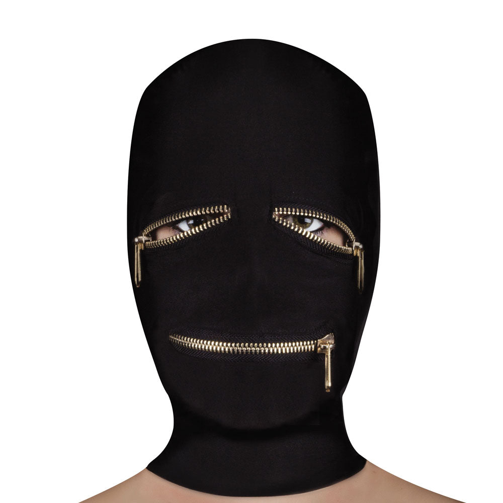adult sex toy Ouch Extreme Zipper Mask With Eye And Mouth Zipper> Bondage Gear > MasksRaspberry Rebel