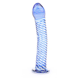 adult sex toy Glass Dildo With Blue Spiral Design> Sex Toys > GlassRaspberry Rebel