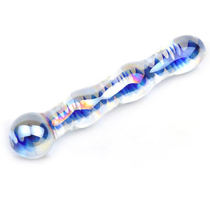 adult sex toy Blue Wavy Glass Dildo> Sex Toys > GlassRaspberry Rebel