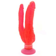 Load image into Gallery viewer, adult sex toy 9 Inch Wall Bangers Double Penetrator Waterproof VibratorSex Toys &gt; Sex Toys For Ladies &gt; Duo PenetratorRaspberry Rebel
