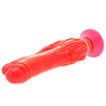 Load image into Gallery viewer, adult sex toy 9 Inch Wall Bangers Double Penetrator Waterproof VibratorSex Toys &gt; Sex Toys For Ladies &gt; Duo PenetratorRaspberry Rebel
