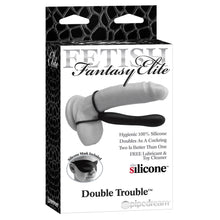 Load image into Gallery viewer, adult sex toy Fetish Fantasy Elite Double Trouble Anal DildoBondage Gear &gt; Fetish Fantasy SeriesRaspberry Rebel
