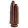 Load image into Gallery viewer, adult sex toy King Cock Two Cocks One Hole 9 Inch Brown DildoSex Toys &gt; Realistic Dildos and Vibes &gt; Double DildosRaspberry Rebel
