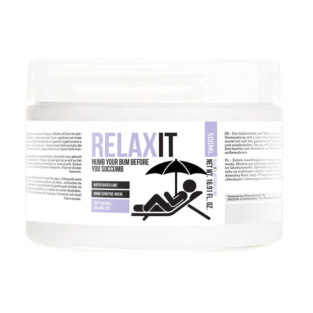 adult sex toy Relax It Numb Your Bum Before You Succumb Lubricant 500 mlRelaxation Zone > Anal LubricantsRaspberry Rebel