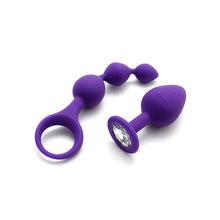 Load image into Gallery viewer, adult sex toy Barcelona Purple Anal Pleasure Play SetAnal Range &gt; Butt PlugsRaspberry Rebel
