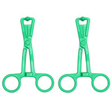 Load image into Gallery viewer, adult sex toy Green Scissor Nipple Clamps With Metal ChainBondage Gear &gt; Nipple ClampsRaspberry Rebel
