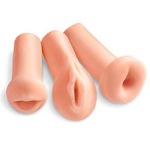 Load image into Gallery viewer, adult sex toy Pipedream Extreme Toyz All 3 Holes MasturbatorsSex Toys &gt; Sex Toys For Men &gt; MasturbatorsRaspberry Rebel
