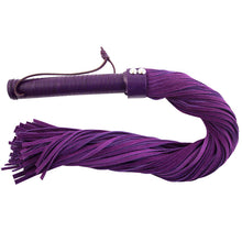 Load image into Gallery viewer, adult sex toy Rouge Garments Purple Suede FloggerBondage Gear &gt; WhipsRaspberry Rebel
