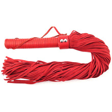 Load image into Gallery viewer, adult sex toy Rouge Garments Red Suede FloggerBondage Gear &gt; WhipsRaspberry Rebel
