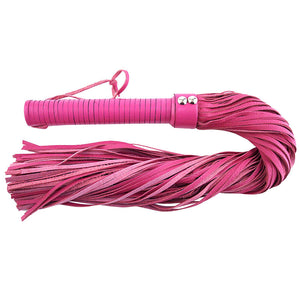 adult sex toy Rouge Garments Large Pink Leather FloggerBondage Gear > WhipsRaspberry Rebel