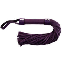 Load image into Gallery viewer, adult sex toy Rouge Garments Purple Leather FloggerBondage Gear &gt; WhipsRaspberry Rebel
