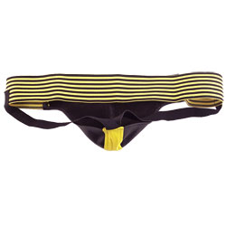 adult sex toy Rouge Garments Jock Black And YellowClothes > Sexy Briefs > MaleRaspberry Rebel