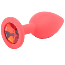 Load image into Gallery viewer, adult sex toy Small Red Jewelled Silicone Butt Plug&gt; Anal Range &gt; Butt PlugsRaspberry Rebel
