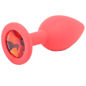 adult sex toy Small Red Jewelled Silicone Butt Plug> Anal Range > Butt PlugsRaspberry Rebel