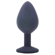 Load image into Gallery viewer, adult sex toy Medium Black Jewelled Silicone Butt Plug&gt; Anal Range &gt; Butt PlugsRaspberry Rebel
