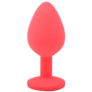 adult sex toy Medium Red Jewelled Silicone Butt Plug> Anal Range > Butt PlugsRaspberry Rebel