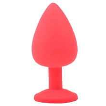 Load image into Gallery viewer, adult sex toy Large Red Jewelled Silicone Butt Plug&gt; Anal Range &gt; Butt PlugsRaspberry Rebel
