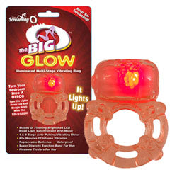 adult sex toy Screaming O The Big O Glow Vibrating Cock RingBranded Toys > Screaming ORaspberry Rebel