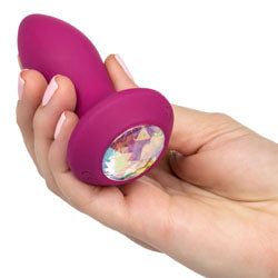adult sex toy Power Gem Butt Plug Vibrating Crystal Probe PETITEAnal Range > Vibrating ButtplugRaspberry Rebel