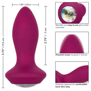 adult sex toy Power Gem Butt Plug Vibrating Crystal Probe PETITEAnal Range > Vibrating ButtplugRaspberry Rebel