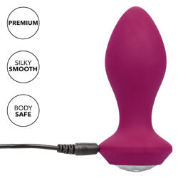 adult sex toy Power Gem Butt Plug Vibrating Crystal ProbeAnal Range > Vibrating ButtplugRaspberry Rebel