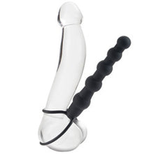Load image into Gallery viewer, adult sex toy Love Rider Beaded Dual Black PenetratorSex Toys &gt; Realistic Dildos and Vibes &gt; Strap on DildoRaspberry Rebel
