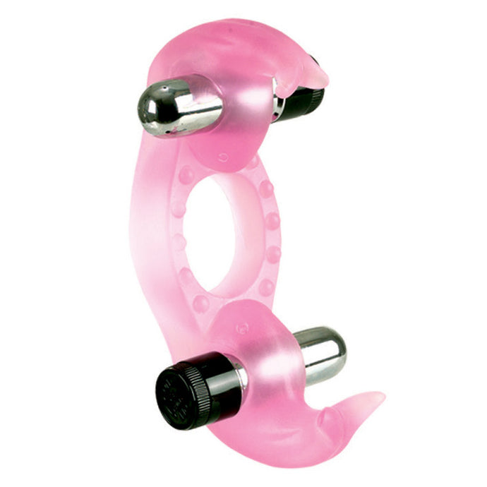 adult sex toy Triple Orgasms Erection Enhancer With Dual Micro StimulatorsSex Toys > Sex Toys For Men > Love Ring VibratorsRaspberry Rebel