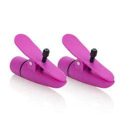 adult sex toy Nipplettes Vibrating Pink Nipple Clamps AdjustableSex Toys > Sex Toys For Ladies > Nipple VibratorsRaspberry Rebel