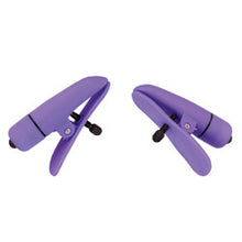 Load image into Gallery viewer, adult sex toy Nipplettes Virbrating Adjustable Purple Nipple ClampsSex Toys &gt; Sex Toys For Ladies &gt; Nipple VibratorsRaspberry Rebel
