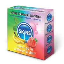 Load image into Gallery viewer, adult sex toy Skins Flavoured Condoms 4 PackCondoms &gt; Flavoured, Coloured, NoveltyRaspberry Rebel
